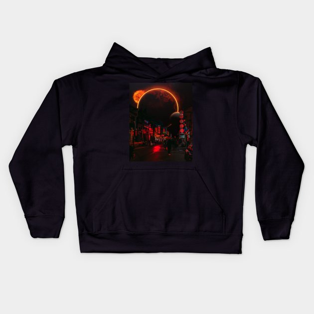 NIGHT MARKET V2. Kids Hoodie by LFHCS